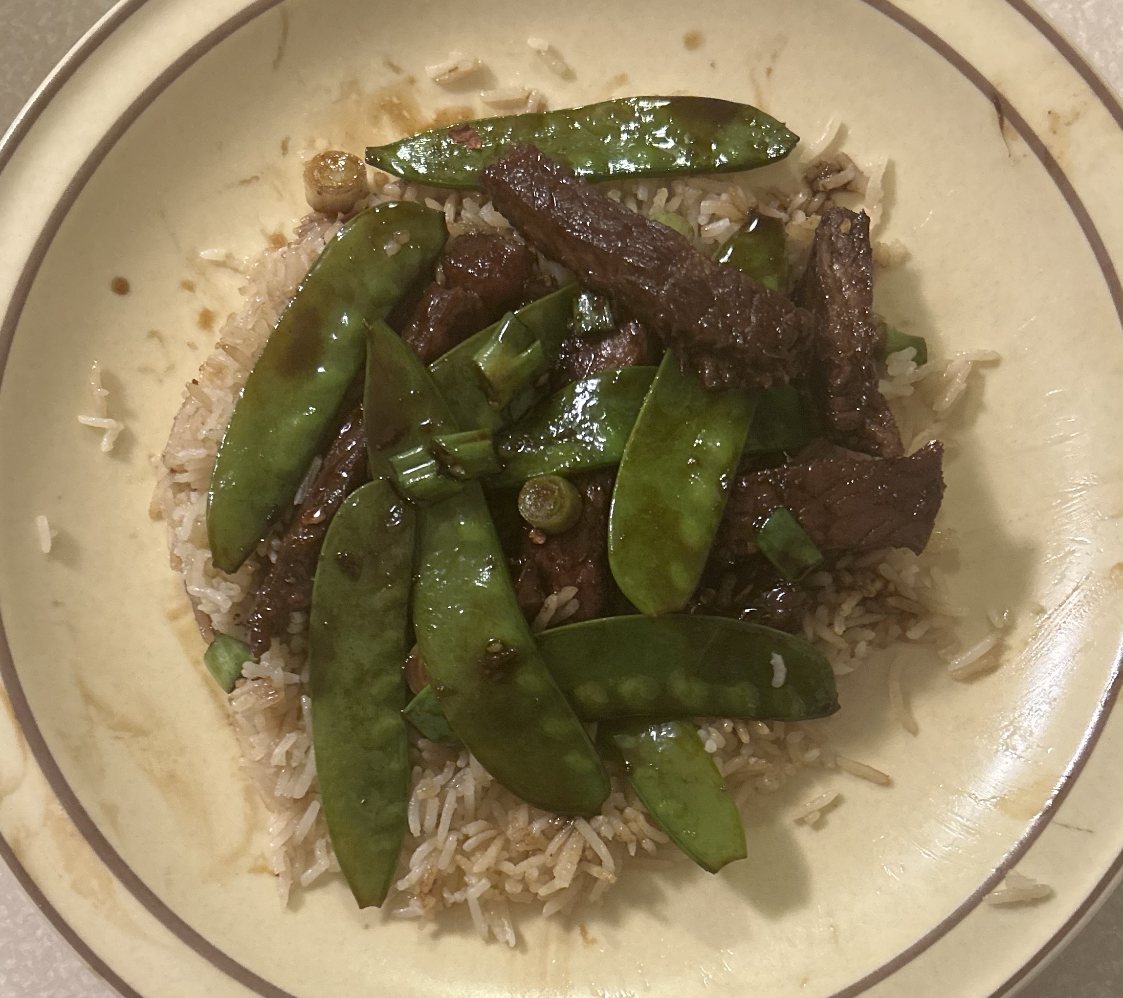 Beef and Snow Peas