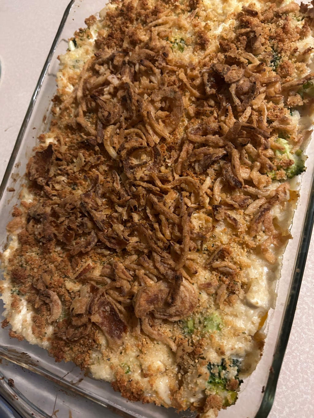 Make-Ahead Broccoli Cheddar Chicken&nbsp;Casserole