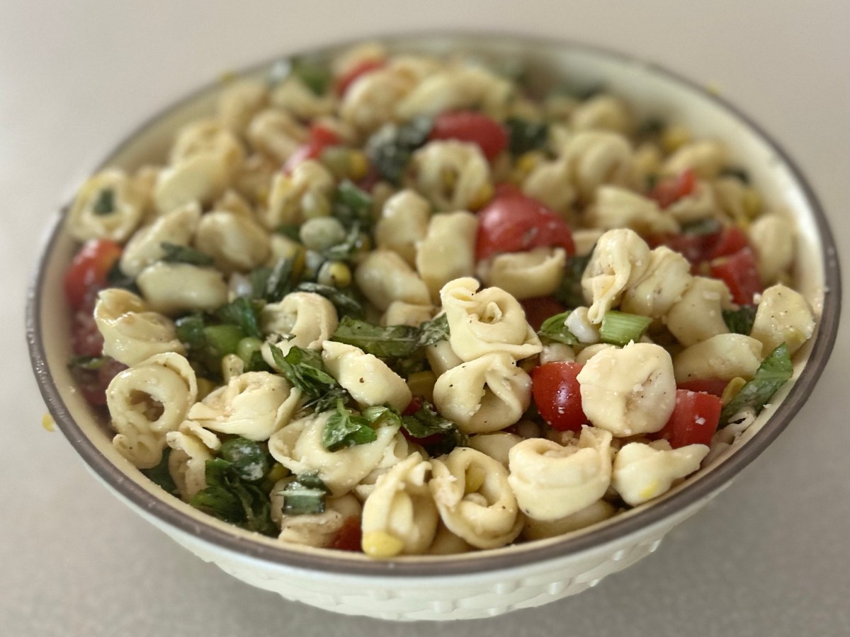 Summer Staple: Tortellini Pasta Salad with Corn & Cherry&nbsp;Tomatoes