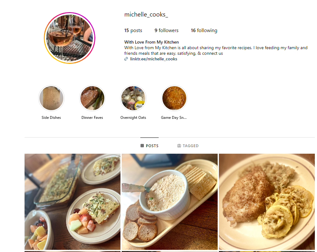 Follow Michelle Cooks on&nbsp;Instagram