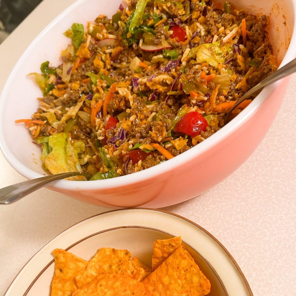 Doritos Taco Salad with Homemade Catalina&nbsp;Dressing