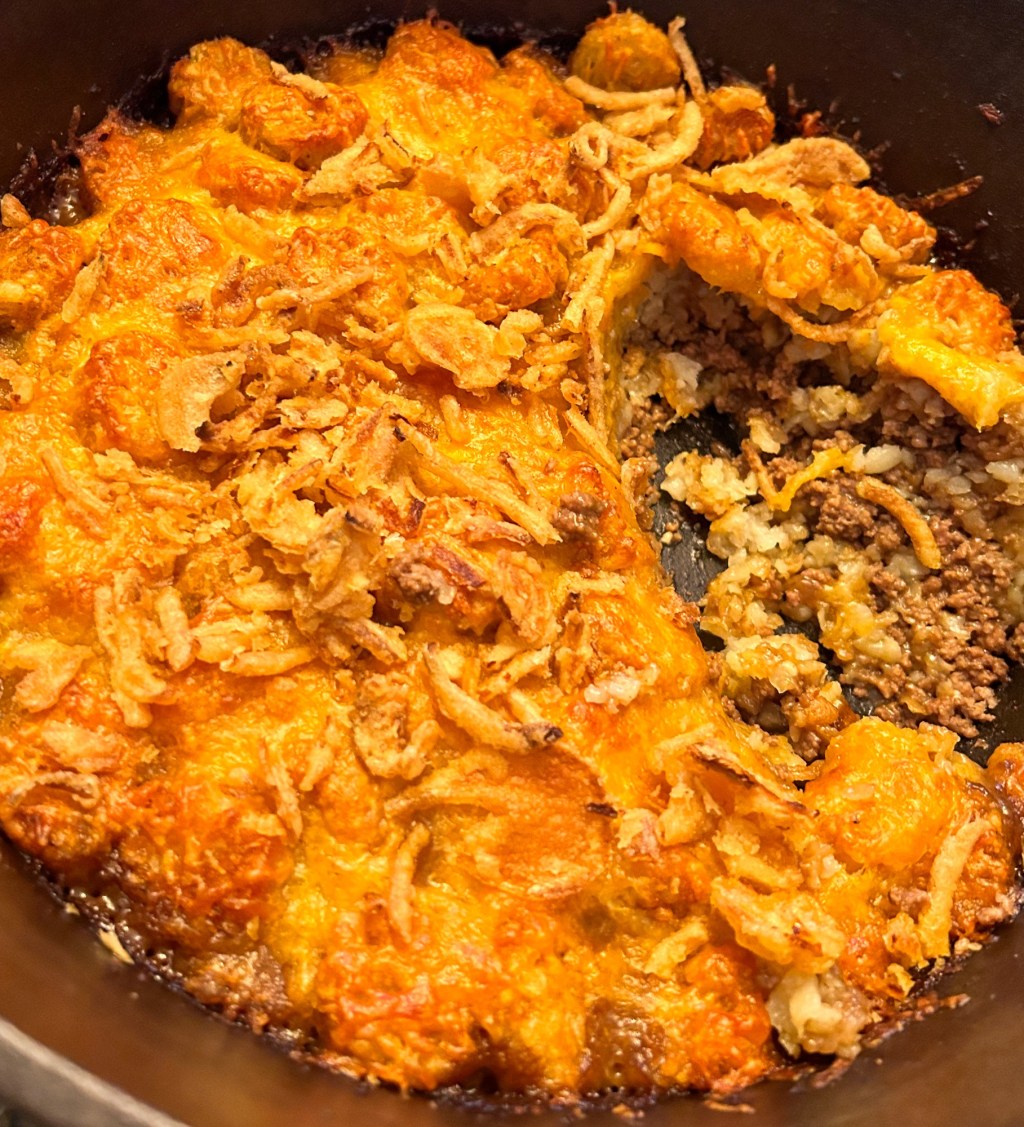 Skillet Tater Tot&nbsp;Bake