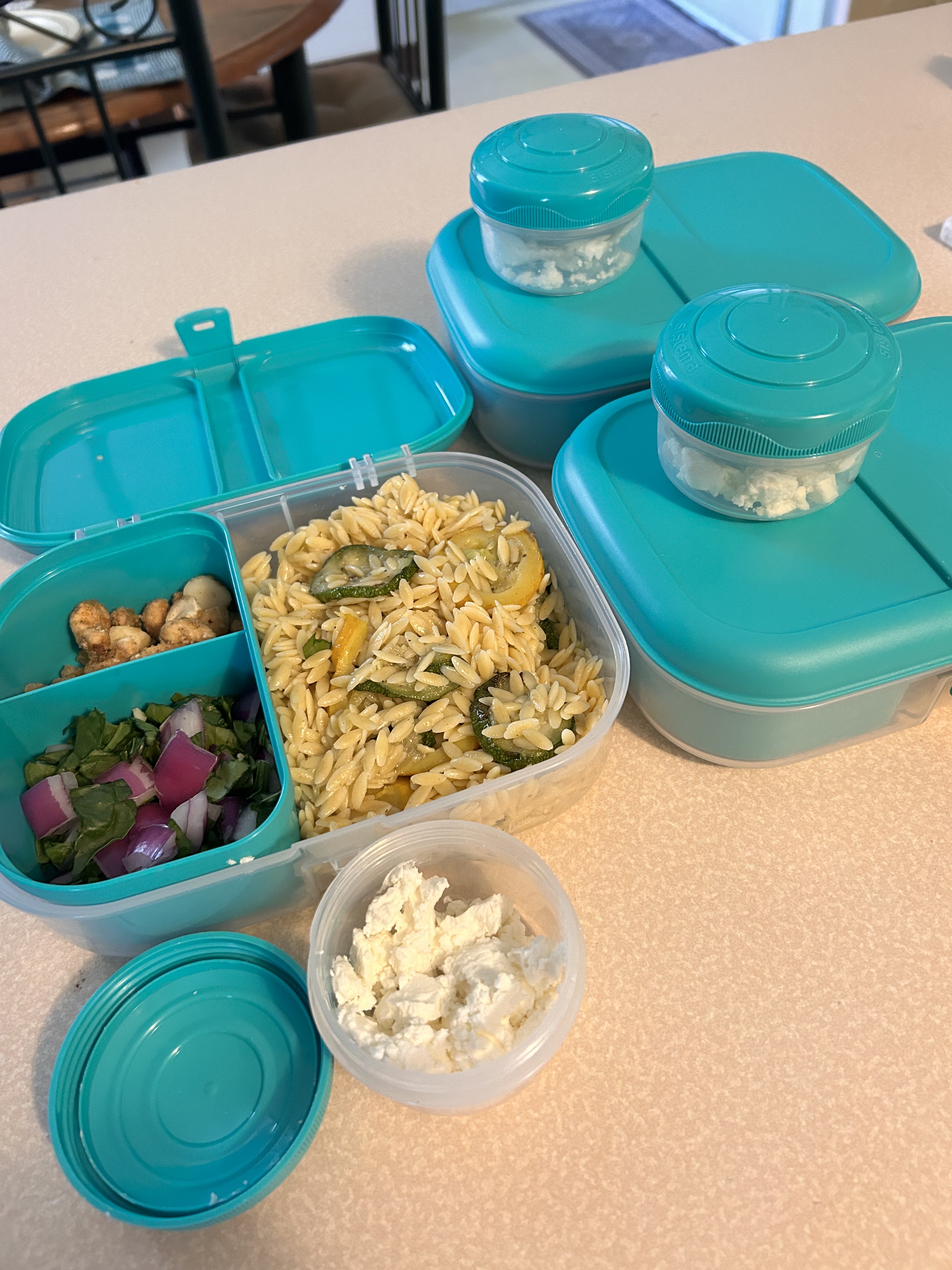 Orzo Lunch Bowls: A Colorful New Prep Favorite