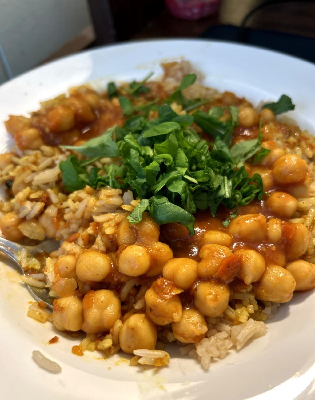 Spicy Curried Chickpeas